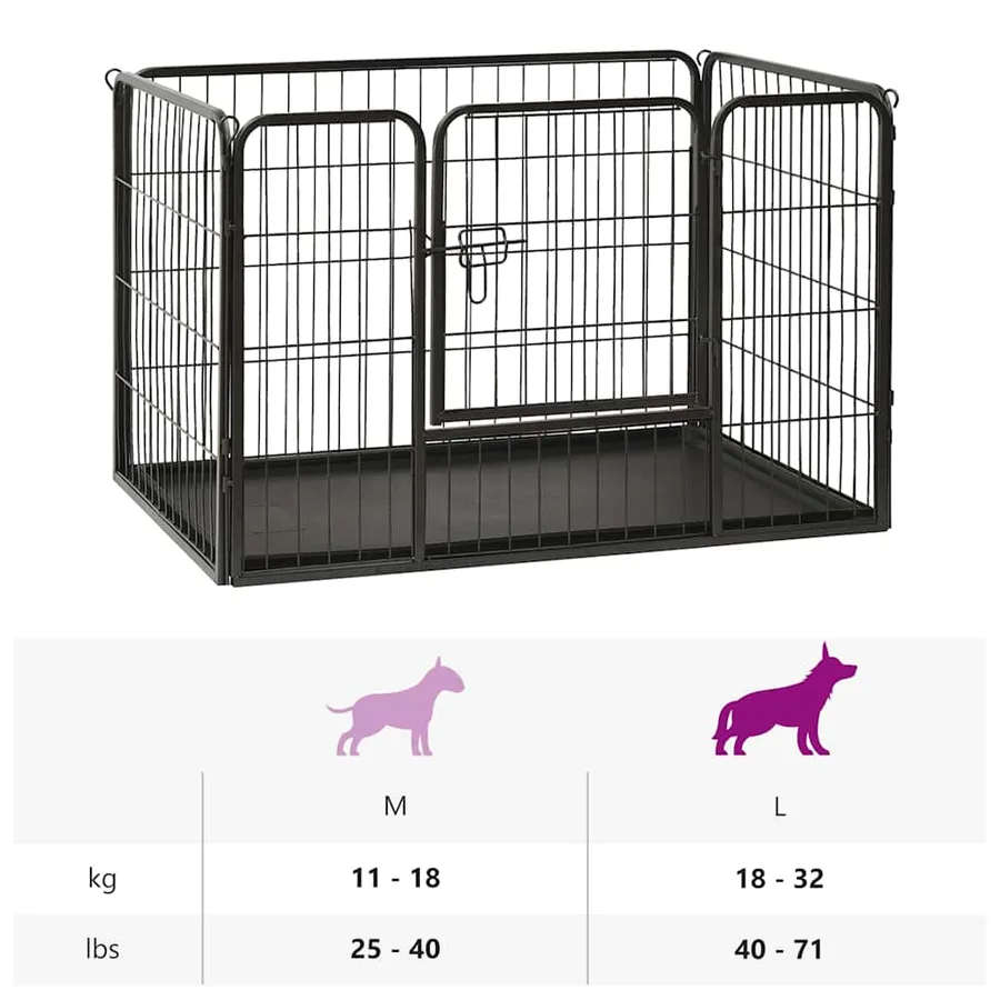 Parc pour chiots Acier 91,5x59x61 cm - 9