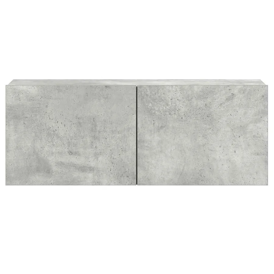 Ensemble de meubles TV 3 pcs Gris béton Bois d'ingénierie - 7