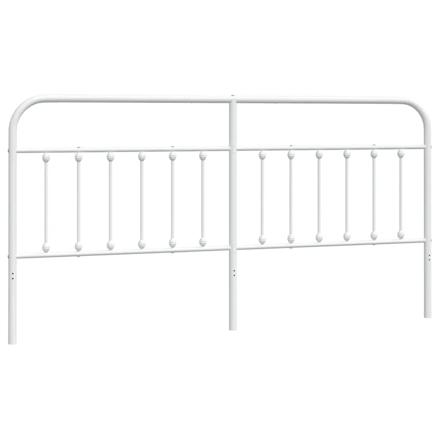 Tête de lit de remplacement métal blanc 200 cm - 2