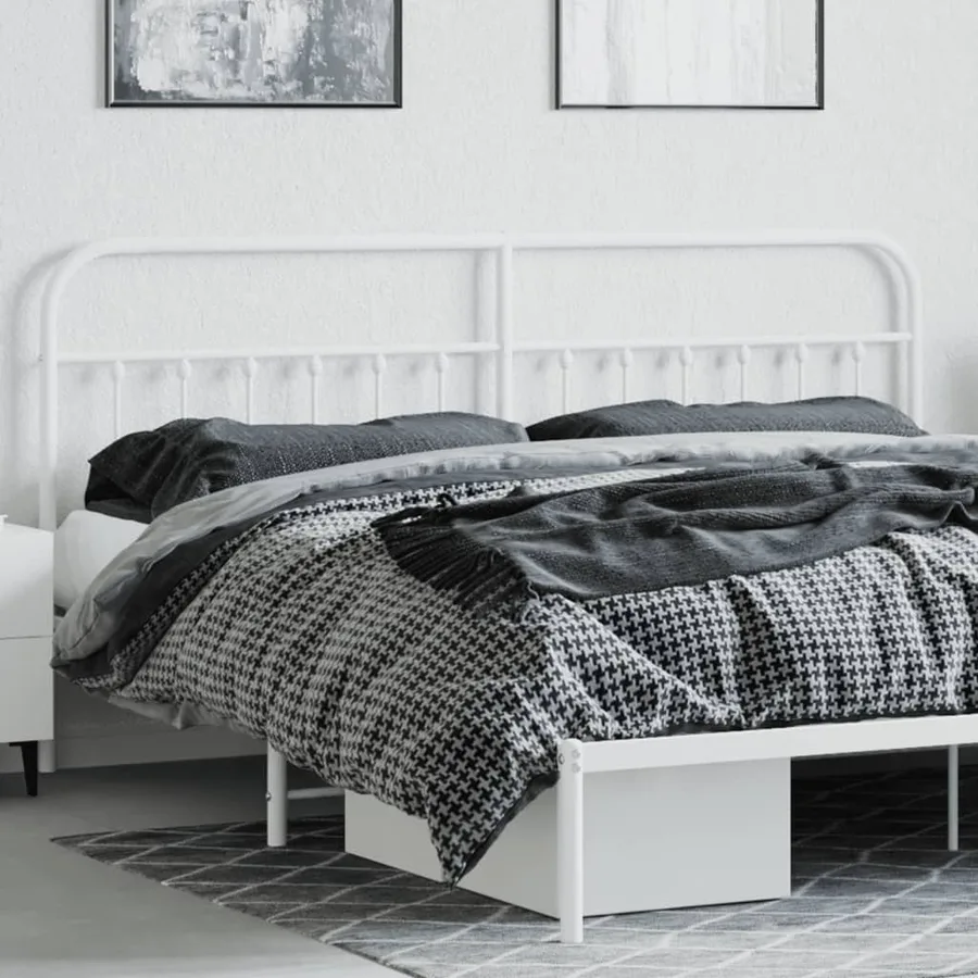 Tête de lit de remplacement métal blanc 200 cm - 3