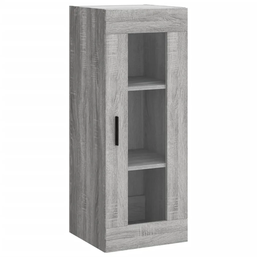 Armoire murale sonoma gris 34,5x34x90 cm - 2
