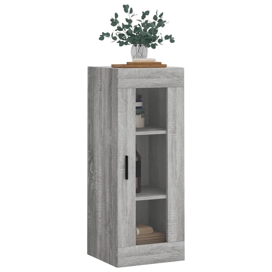 Armoire murale sonoma gris 34,5x34x90 cm - 4