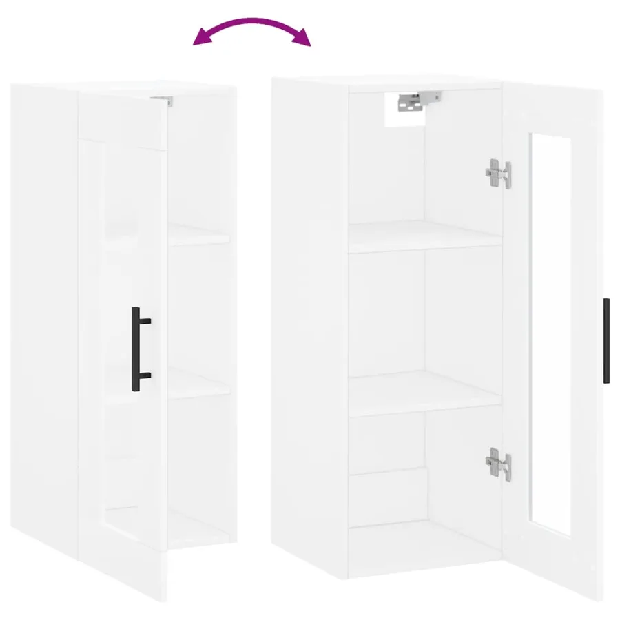 Armoire murale blanc 34,5x34x90 cm - 10