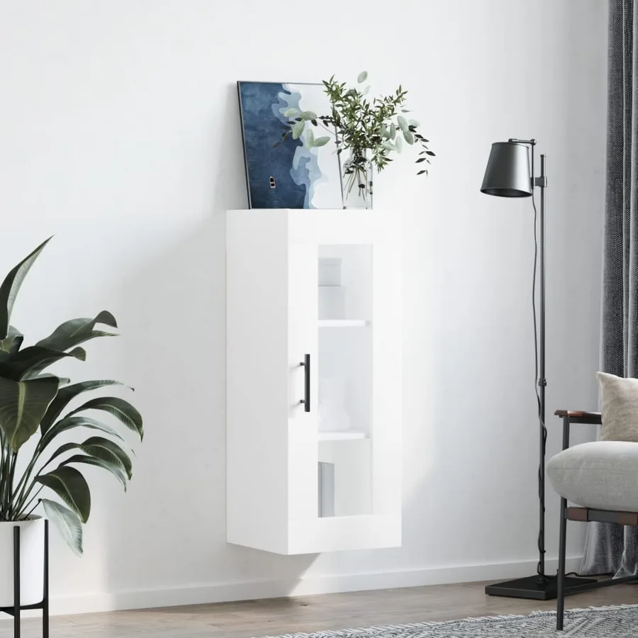 Armoire murale blanc 34,5x34x90 cm - 3