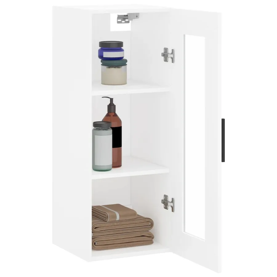 Armoire murale blanc 34,5x34x90 cm - 5