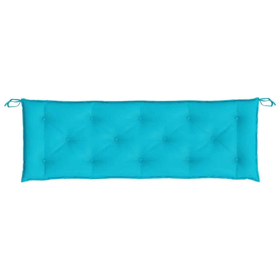 Coussin de banc de jardin turquoise 150x50x7 cm tissu oxford - 4