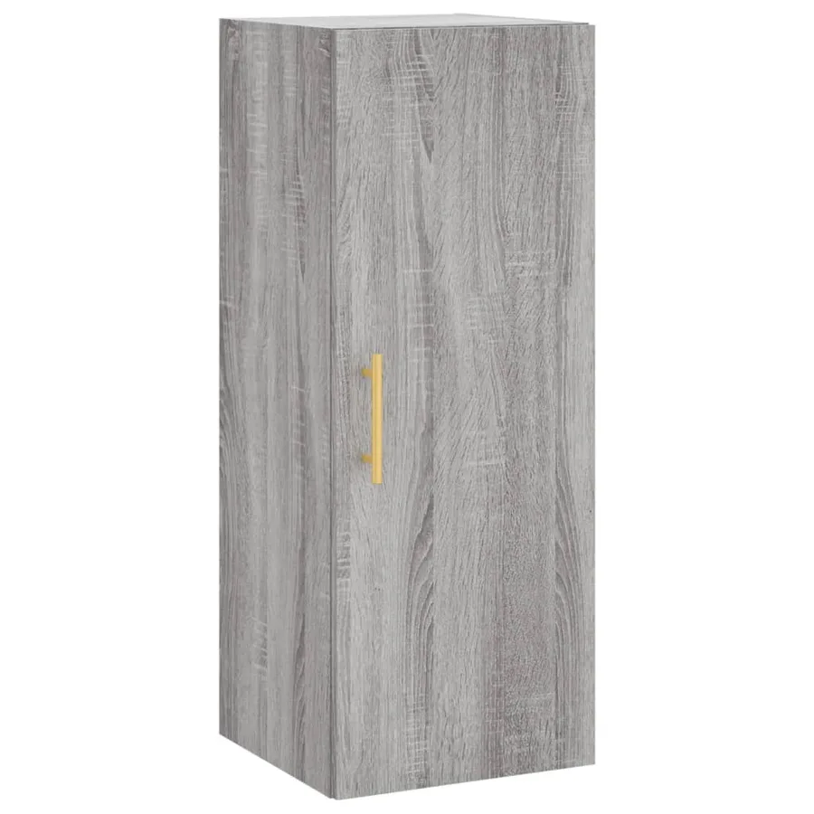 Buffet haut Sonoma gris 34,5x34x180 cm Bois d'ingénierie - 7