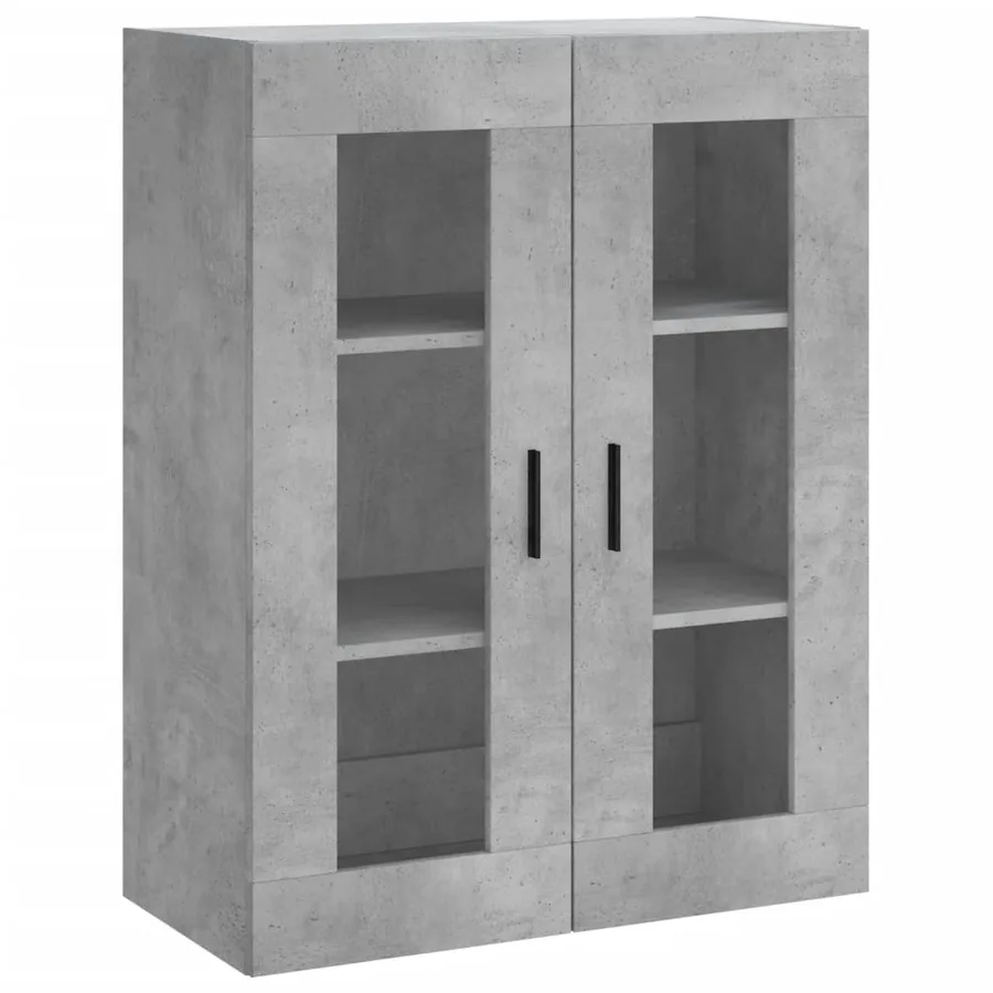 Armoire murale gris béton 69,5x34x90 cm - 2