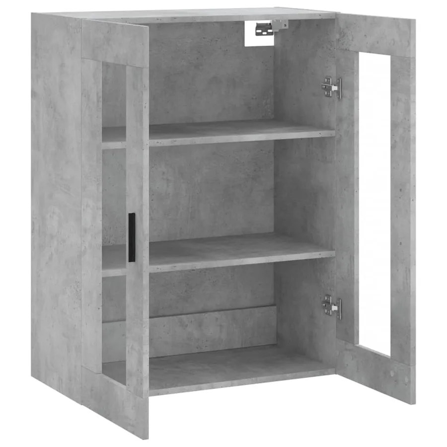 Armoire murale gris béton 69,5x34x90 cm - 6