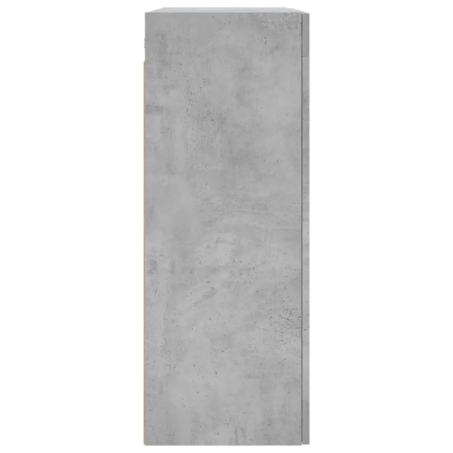 Armoire murale gris béton 69,5x34x90 cm - 8