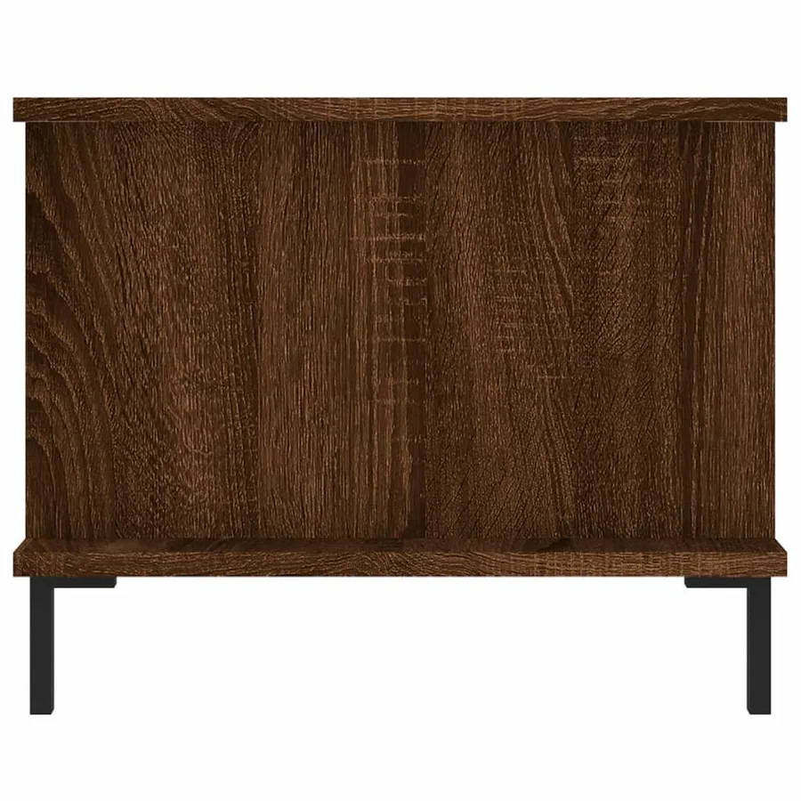 Table basse chêne marron 90x50x40 cm bois d'ingénierie - 7
