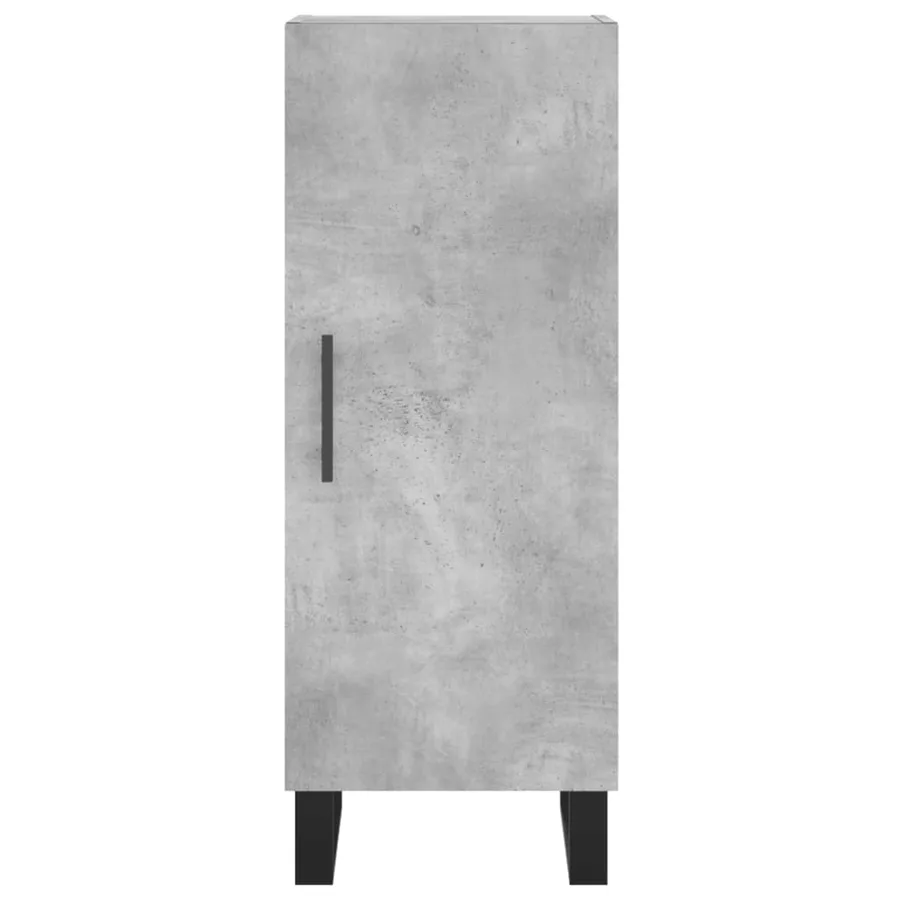 Buffet haut Gris béton 34,5x34x180 cm Bois d'ingénierie - 8