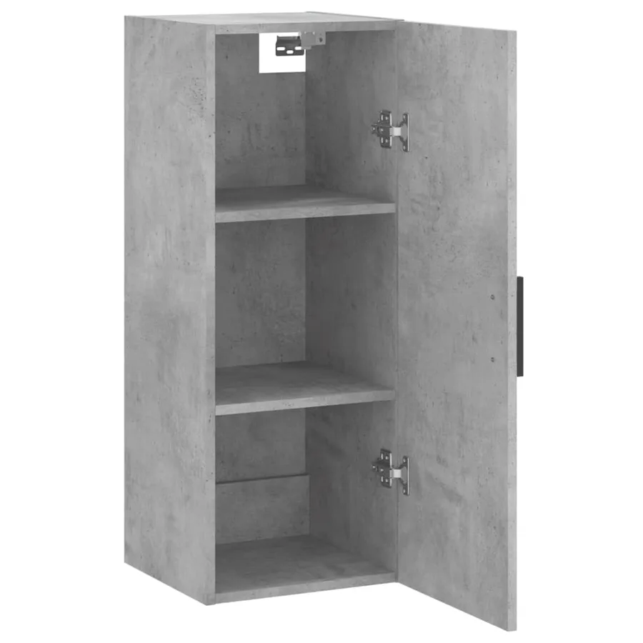 Armoire murale gris béton 34,5x34x90 cm - 6