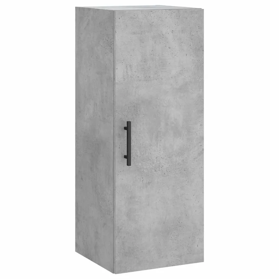 Buffet haut Gris béton 34,5x34x180 cm Bois d'ingénierie - 7