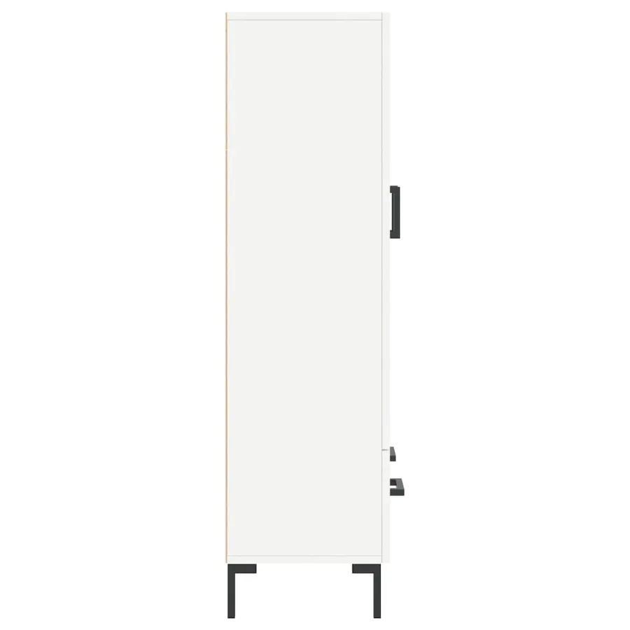 Buffet haut blanc 69,5x31x115 cm bois d'ingénierie - 7