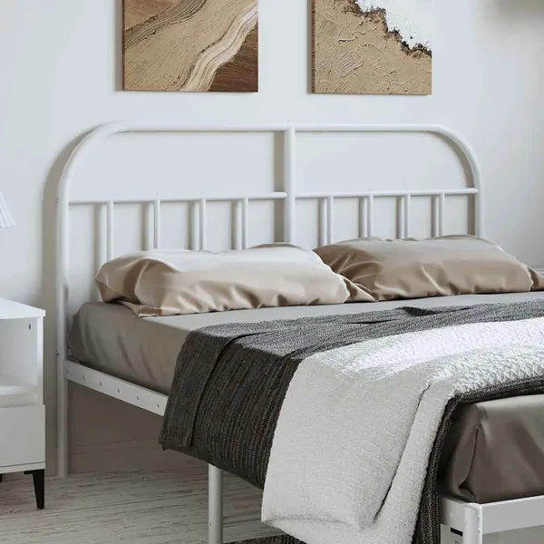 Tête de lit de remplacement métal blanc 150 cm
