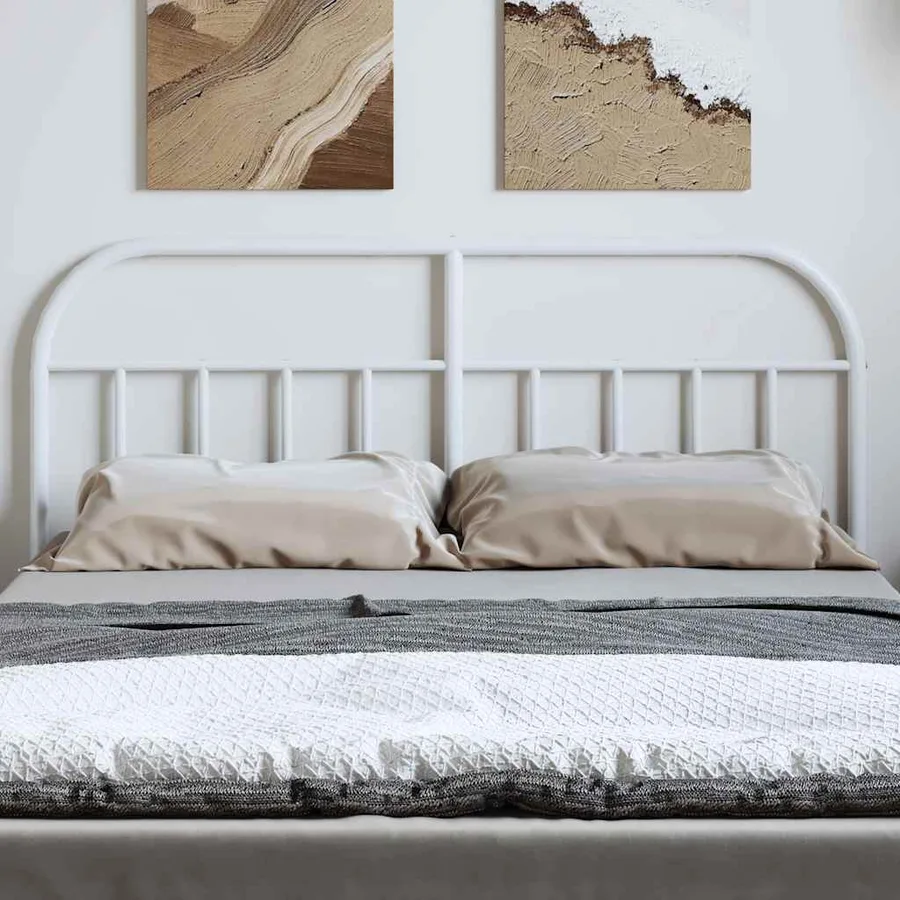 Tête de lit de remplacement métal blanc 150 cm - 3