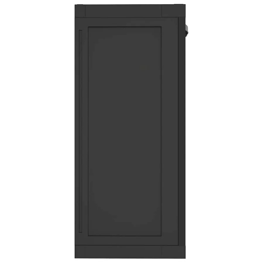 Armoire de rangement d'extérieur noir 65x37x85 cm PP - 7
