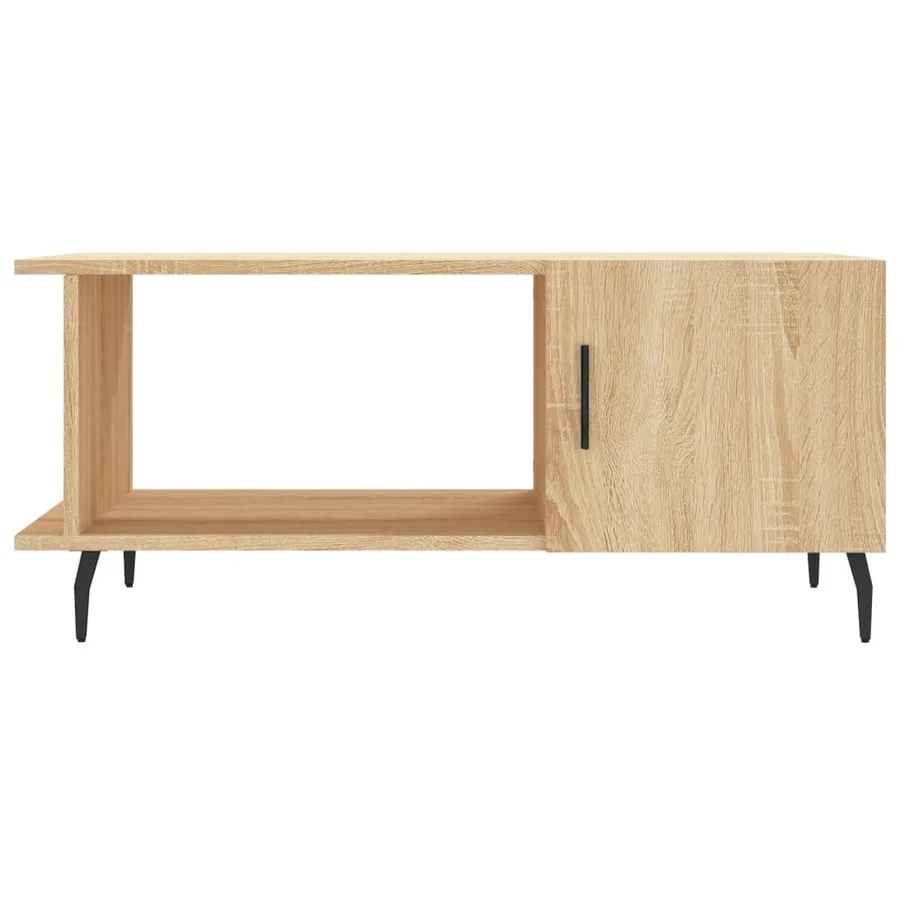 Table basse chêne sonoma 90x50x40 cm bois d'ingénierie - 5