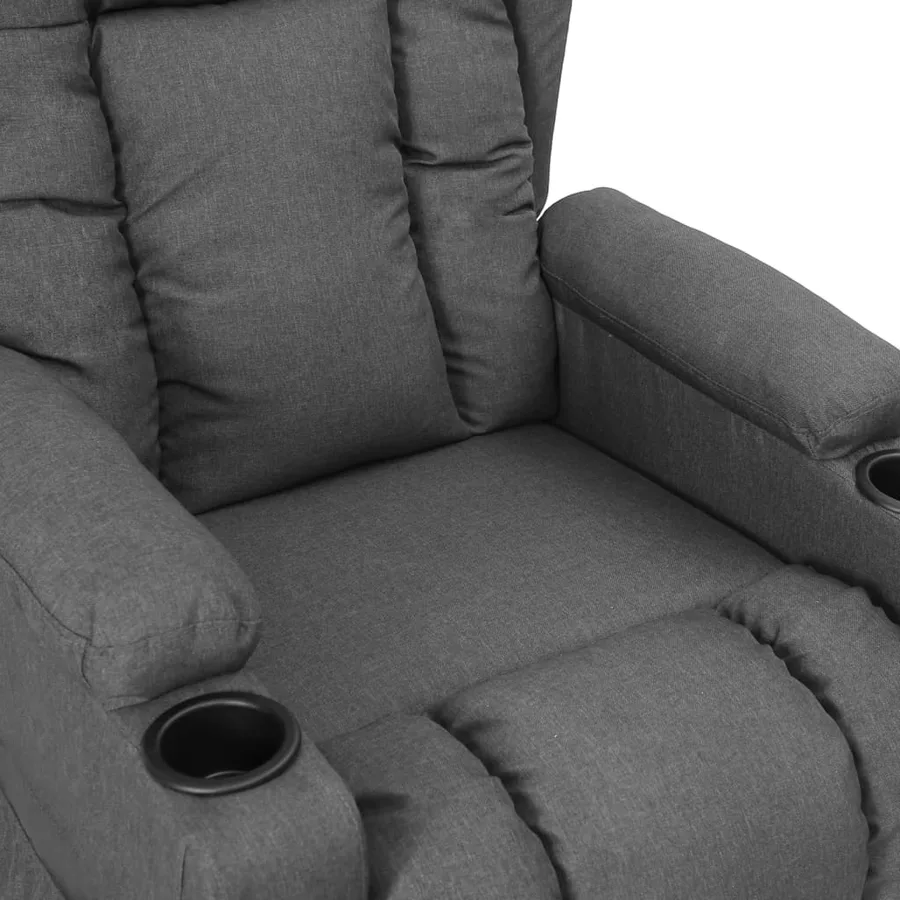 Fauteuil inclinable Gris clair Tissu - 5