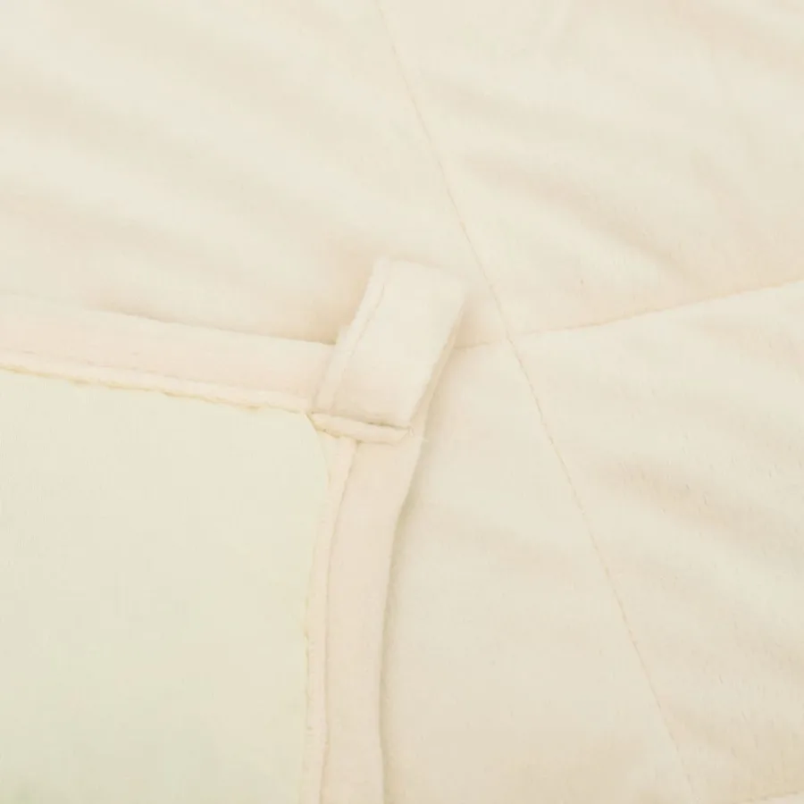 Couverture lestée Crème clair 200x230 cm 9 kg Tissu - 5