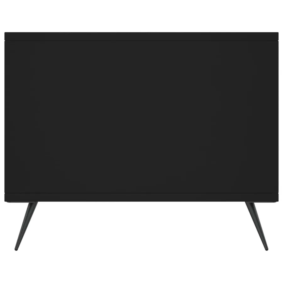 Table basse noir 90x50x40 cm bois d'ingénierie - 7