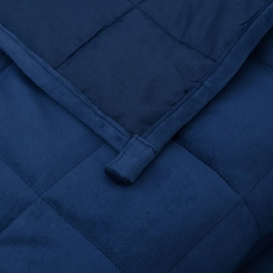 Couverture lestée Bleu 152x203 cm 7 kg Tissu - 5