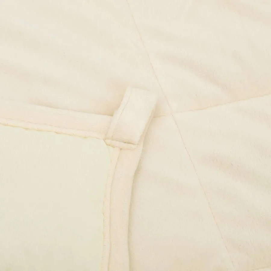Couverture lestée Crème clair 200x200 cm 9 kg Tissu - 5