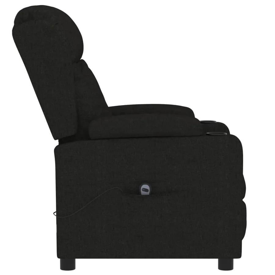 Fauteuil inclinable électrique Noir Tissu - 5
