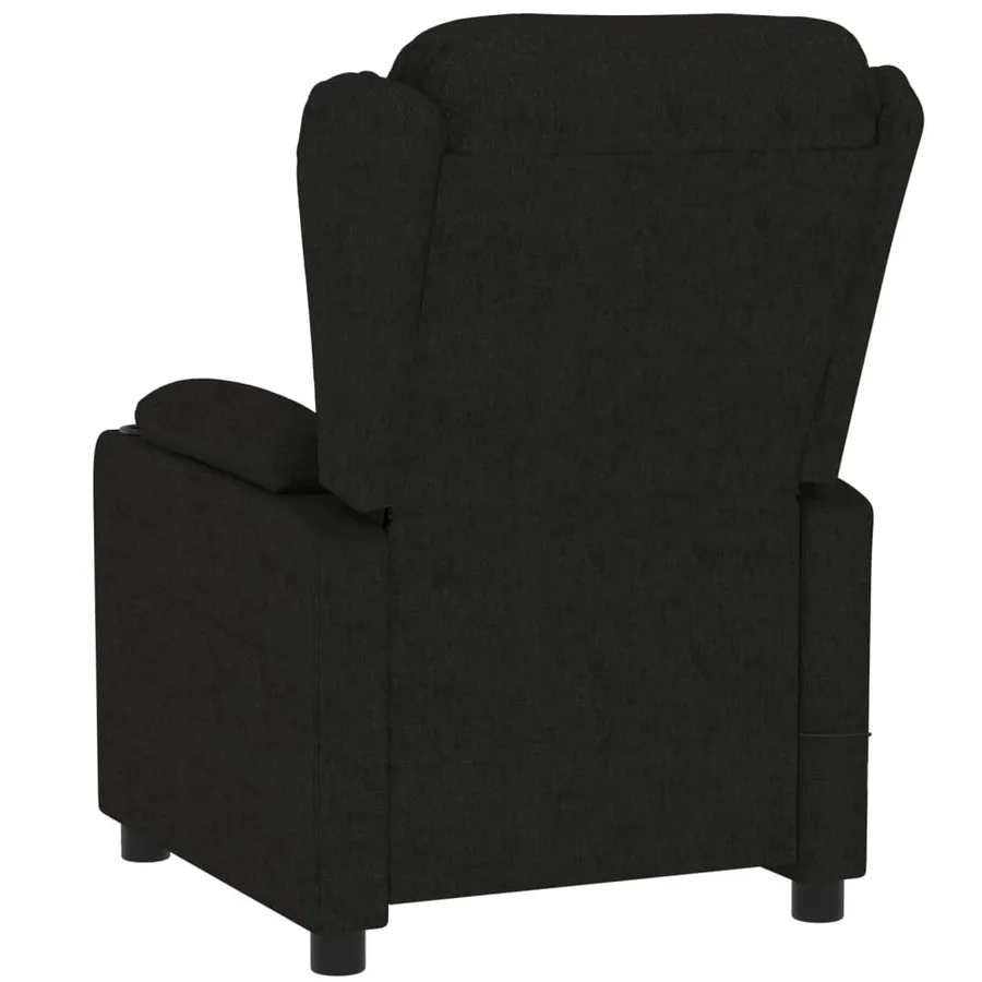 Fauteuil inclinable électrique Noir Tissu - 6