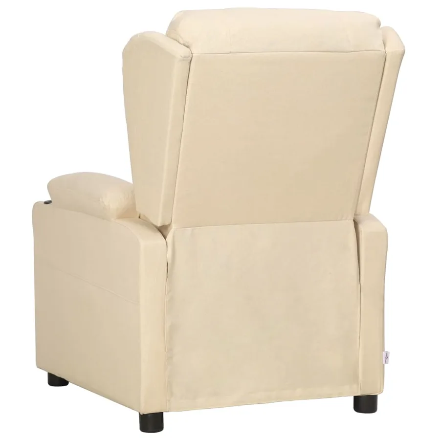 Fauteuil inclinable Crème Tissu - 3