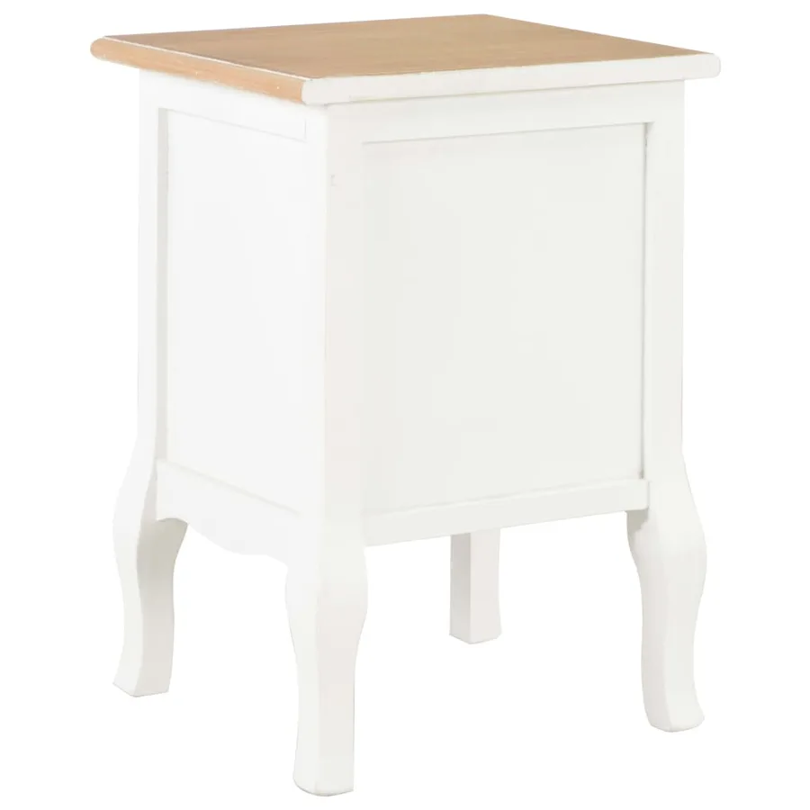 Tables de chevet 2 pcs blanc 35x30x49 cm MDF - 5