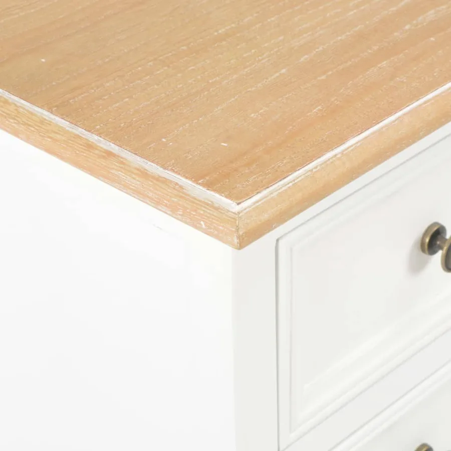 Tables de chevet 2 pcs blanc 35x30x49 cm MDF - 7
