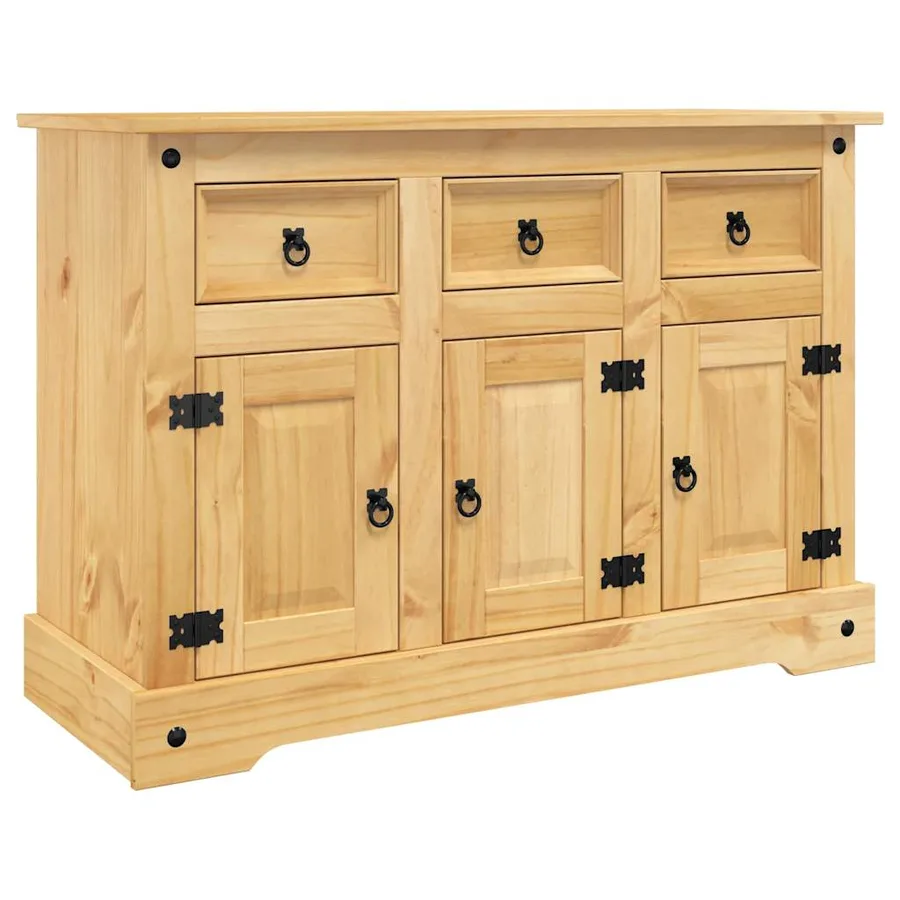Buffet « Corona » marron 112 x 44 x 78 cm Bois massif Pin mexicain - 2