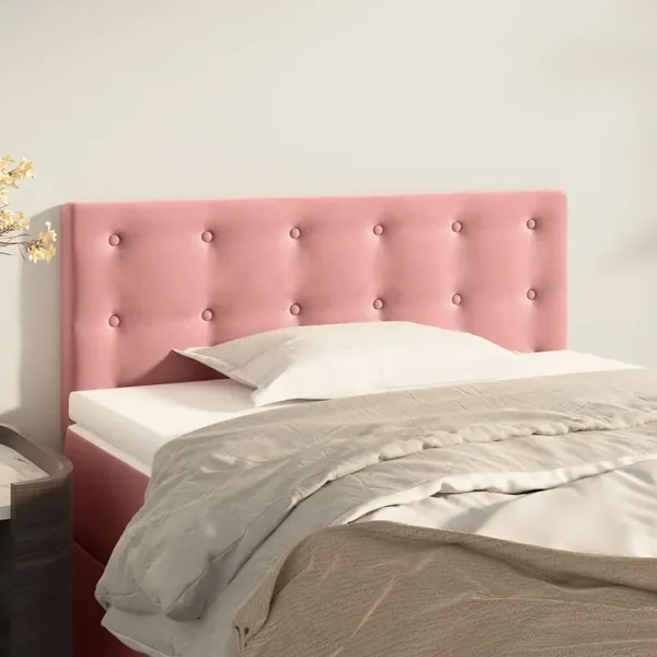 Tête de lit Rose 90x5x78/88 cm Velours