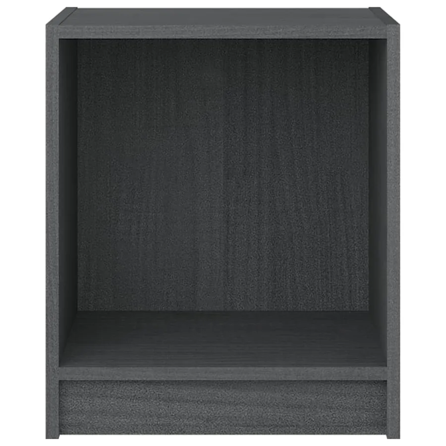 Tables de chevet 2 pcs Gris 35,5x33,5x41,5cm Bois de pin massif - 6