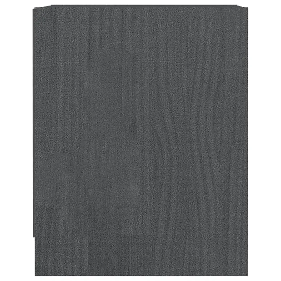 Tables de chevet 2 pcs Gris 35,5x33,5x41,5cm Bois de pin massif - 7
