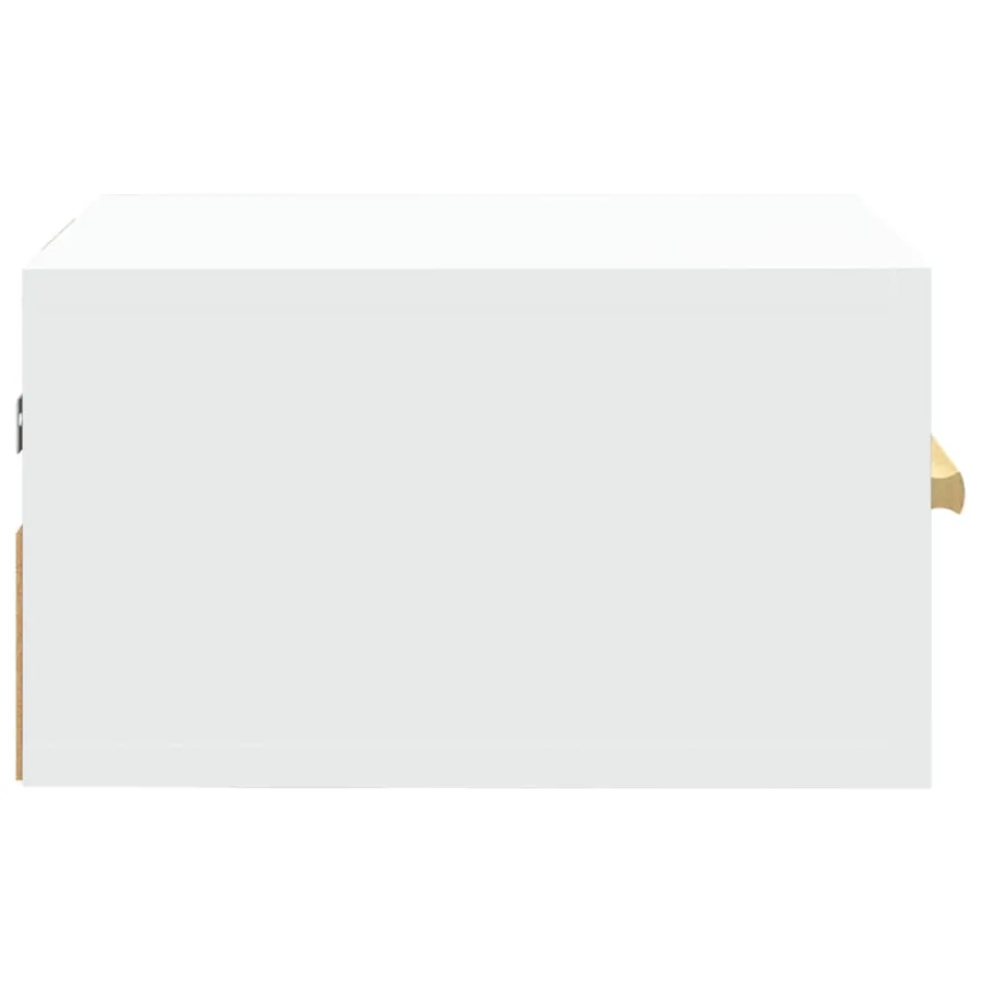 Tables de chevet murales 2 pcs blanc 35x35x20 cm - 7