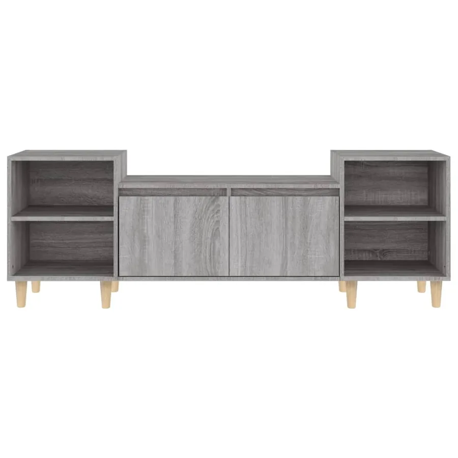 Meuble TV Sonoma gris 160x35x55 cm Bois d'ingénierie - 7