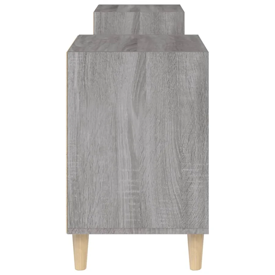 Meuble TV Sonoma gris 160x35x55 cm Bois d'ingénierie - 8