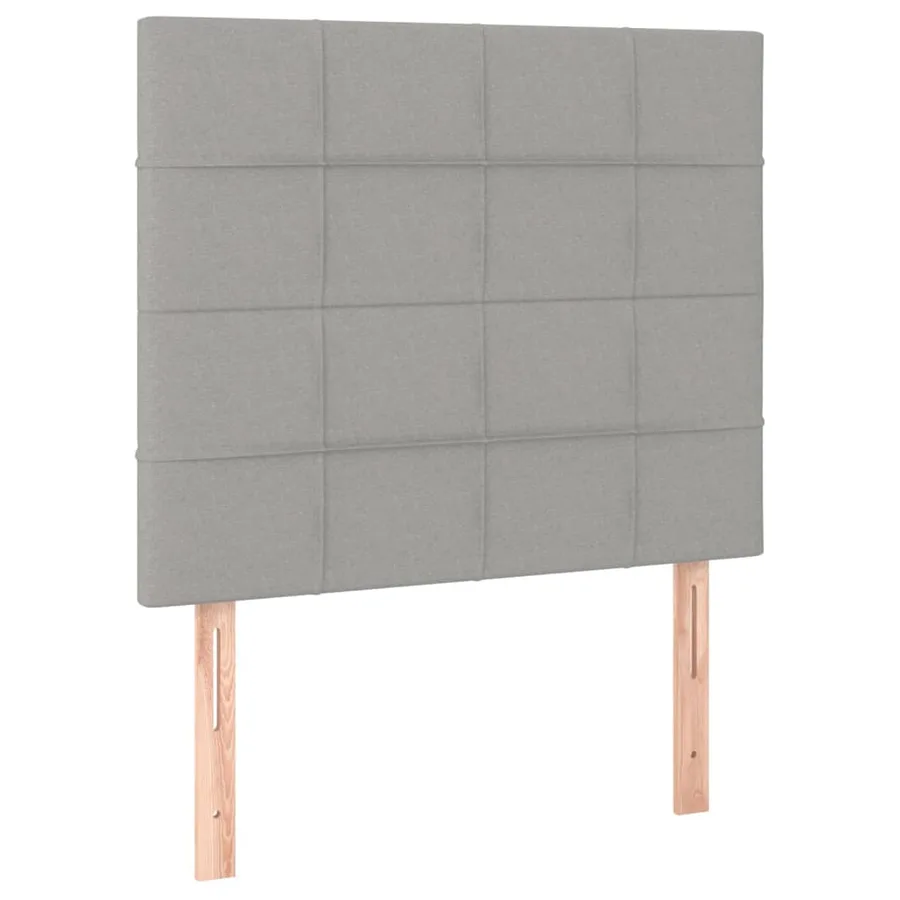 Sommier à lattes de lit avec matelas et LED Gris clair 80x200cm - 7