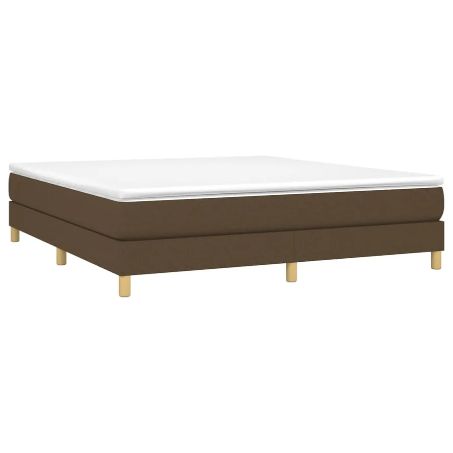 Sommier à lattes de lit avec matelas Marron foncé 160x200 cm - 3