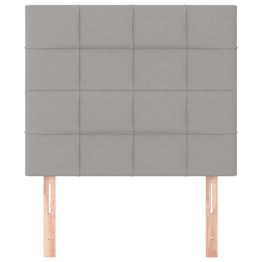 Tête de lit Gris clair 90x5x118/128 cm Tissu - 3