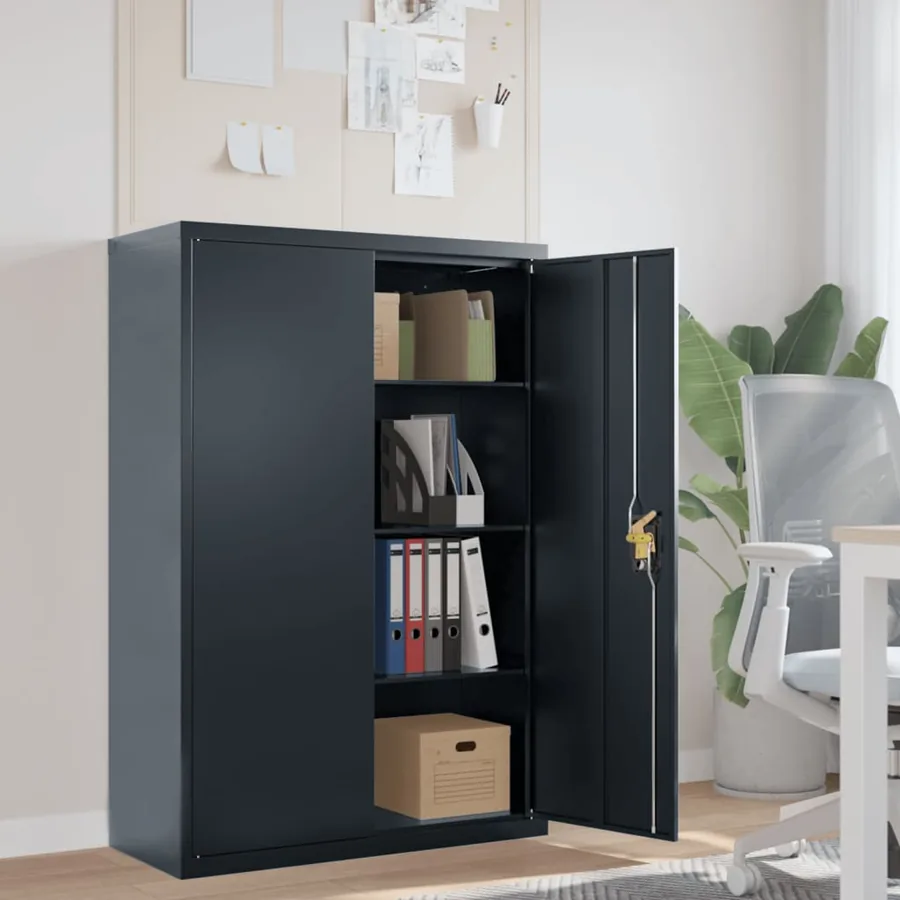 Classeur anthracite 90x40x140 cm acier