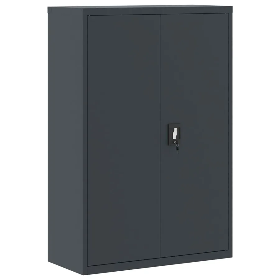 Classeur anthracite 90x40x140 cm acier - 2