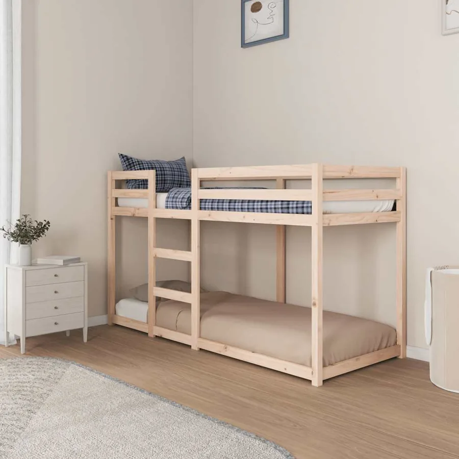 Lit superposé sans matelas 75x190 cm bois de pin massif - 3
