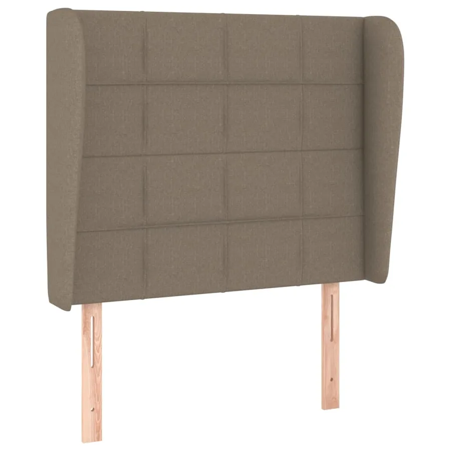 Sommier à lattes de lit avec matelas Taupe 100x200 cm Tissu - 6