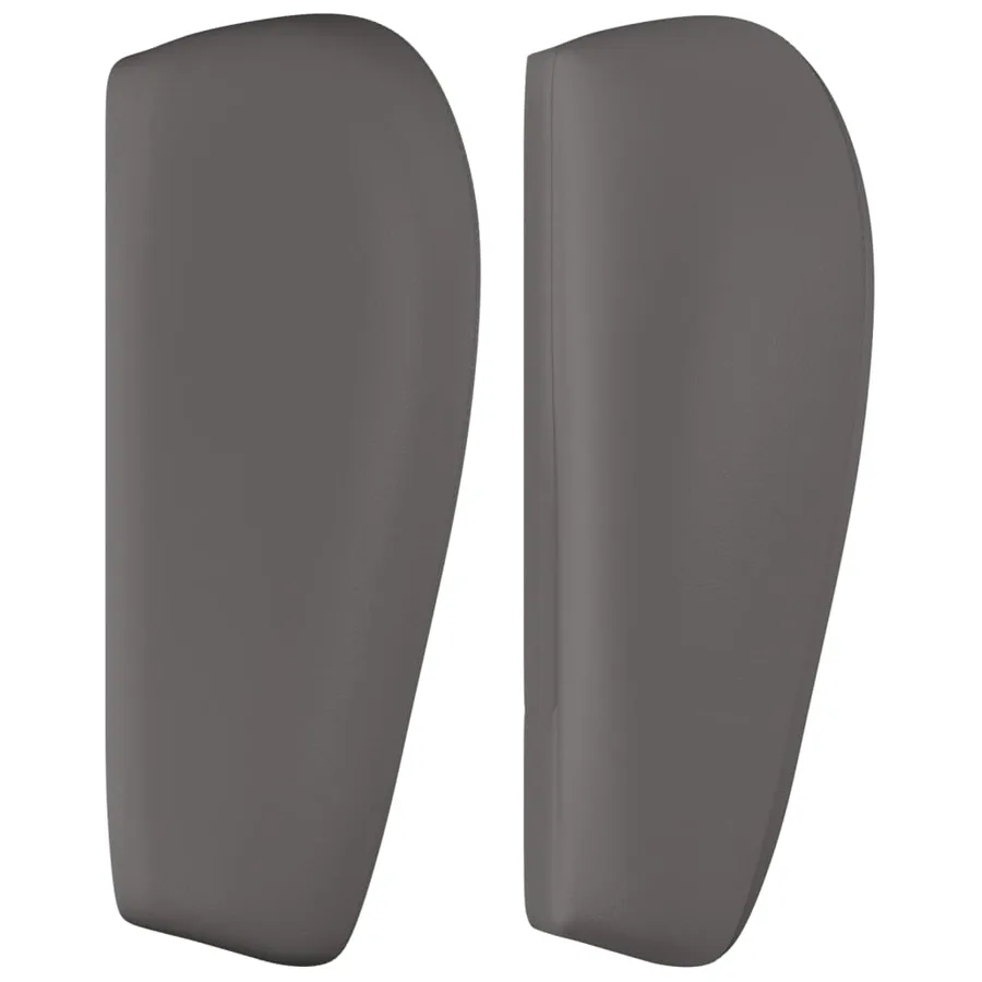 Tête de lit avec oreilles Gris 203x23x78/88 cm Similicuir - 4
