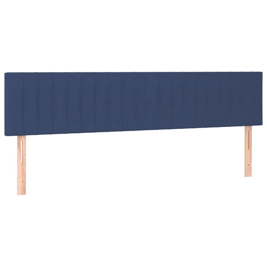 Sommier à lattes de lit avec matelas Bleu 180x200 cm Tissu - 6