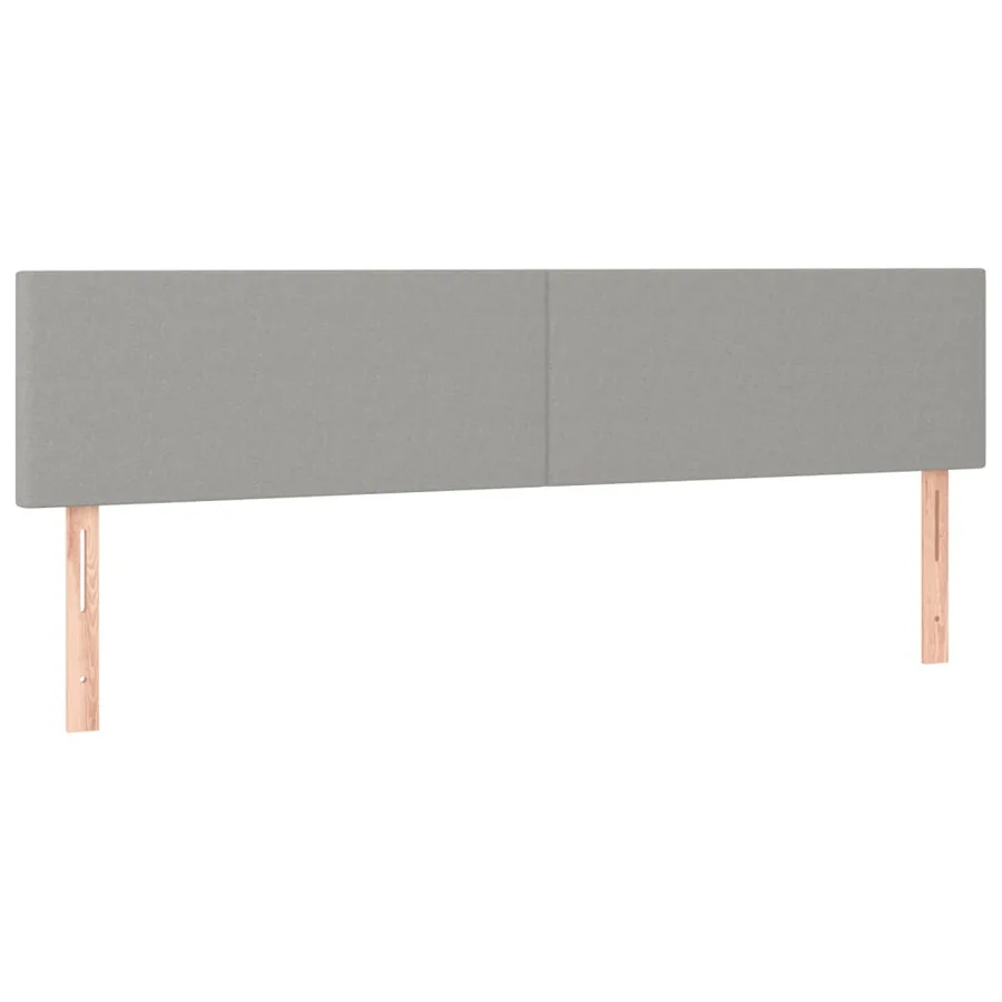Sommier à lattes de lit avec matelas Gris clair 180x200cm Tissu - 6